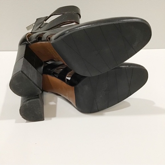 SAVE $629 - AQUATALIA BLACK LEATHER “EMME” BLOCK HEEL PUMPS EXCELLENT CONDITION - Picture 9 of 11